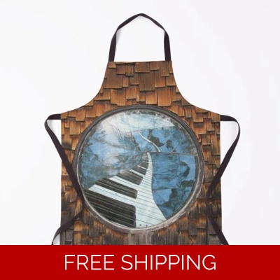 Le Studio Apron Piano Window Logo Shingles Full